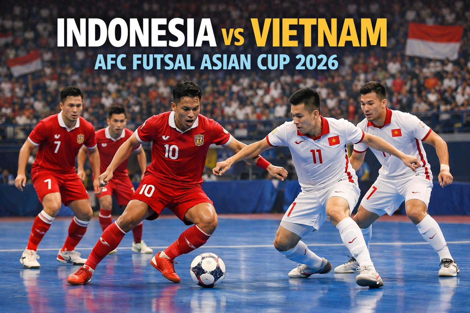 HelloTV Live Indonesia vs Vietnam AFC Futsal Asian Cup 2026 Malam Ini 19.00 WIB - Saksikan Pertarungan Sengit Dua Negara di Babak Final!
