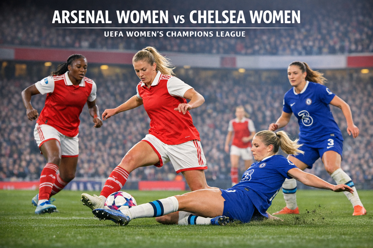 HelloTV Hadirkan Arsenal Women vs Chelsea Women UEFA Women’s Champions League Dini Hari Ini Pukul 03.00 WIB - Saksikan Duel Seru Tim Wanita Top Eropa!