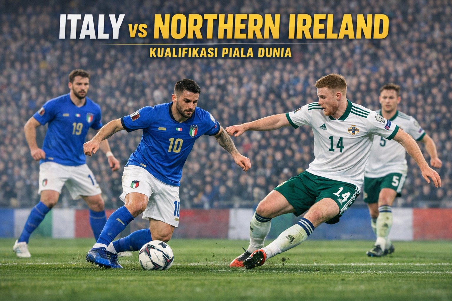 Skor 2-0 Italia Atasi Irlandia Utara - HelloTV Bahas Peluang Lolos dan Performa Tim