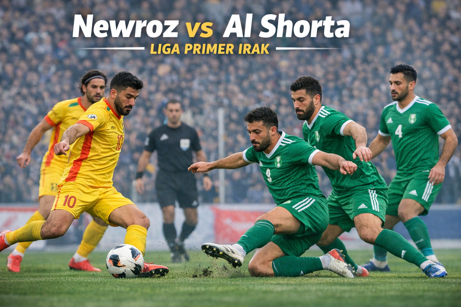 HelloTV Hadirkan Newroz vs Al Shorta Liga Primer Irak Malam Ini Pukul 21.30 WIB dengan Kualitas HD