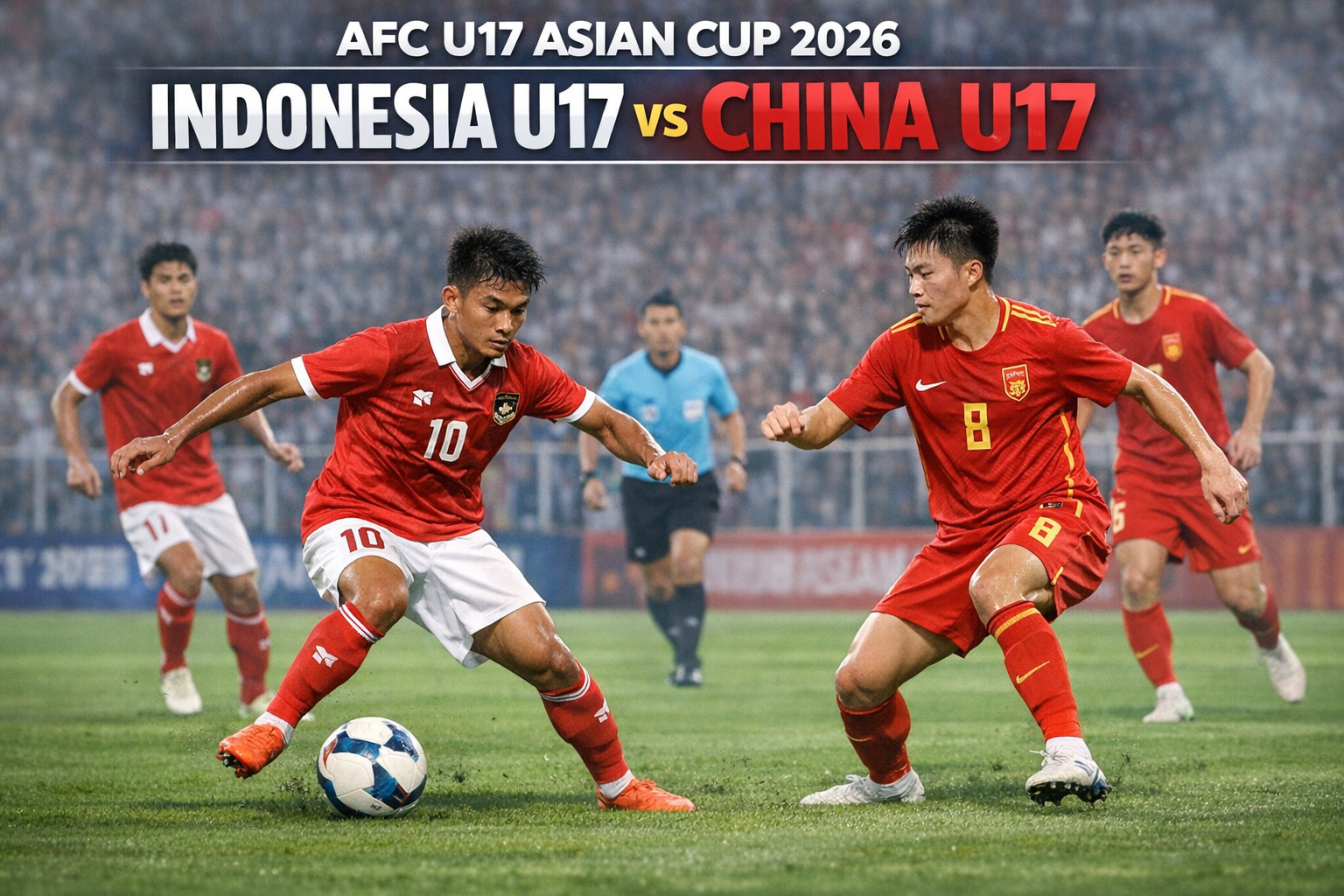 HelloTV Bahas Duel Indonesia U17 vs China U17 Piala Asia U17 2026 Malam Ini yang Jadi Perhatian Publik